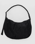 Large Nylon Crescent Bag - Black 37.5\"