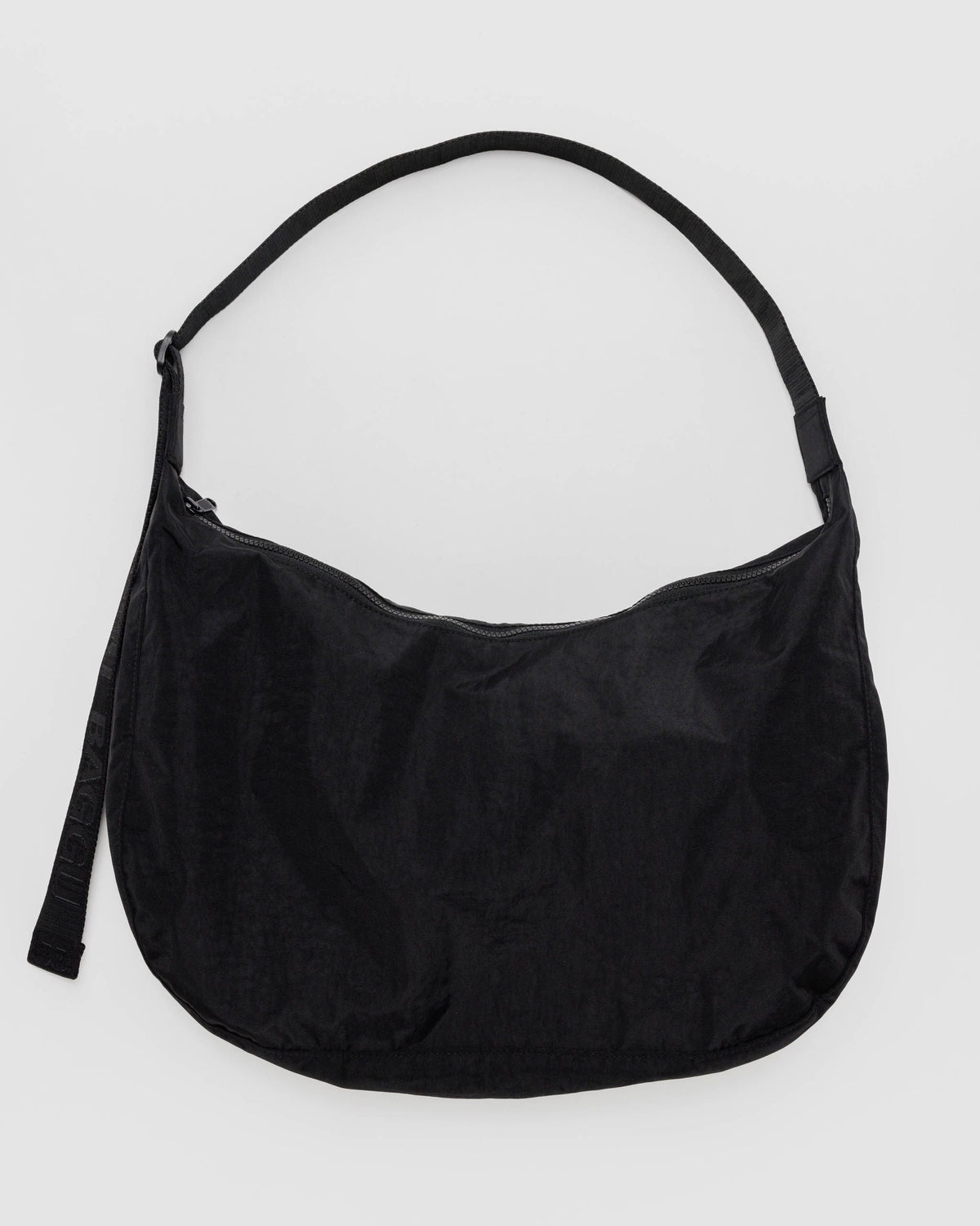 Large Nylon Crescent Bag - Black 37.5\"