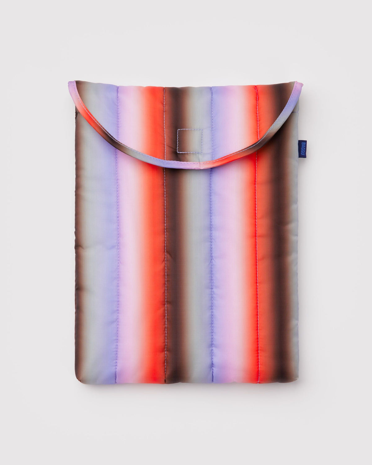 Puffy Laptop Sleeve 13\"/14\" - Gradient Stripe Poppy & Lilac